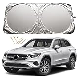 XHRING Windshield Sun Shade for Mercedes Benz GLC GLC 300 GLC300 GLE GL ML CLS SL S S56 Class Accessories, Car Front Window Sunshade Sun Visor Shield for Mercedes Benz EQE SUV Accessories
