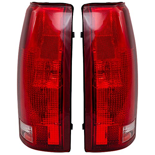 Brock Replacement Driver and Passenger Set Tail Lights Compatible with 16506355 16506356