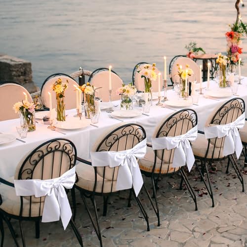 image for VitalCozy 4 Pcs Wreath Sash for Front Door Blank Wreath Sash Accessori