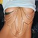 Sethain Mode Body Chain Gold Geschichteten Sparkly Strass Ketten Nach oben Night Club Vielschichtig Bikini Gürtel KarosserieZubehör Schmuck für Frauen und Mädchen