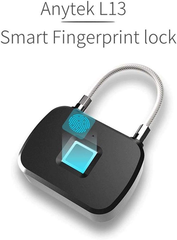 Fingerprint Lock Smart Waterproof Ideal for Gym Luggage Backpack Employee Locker Bike Suitcase Fence Hasp and Storage Back to School Supplies