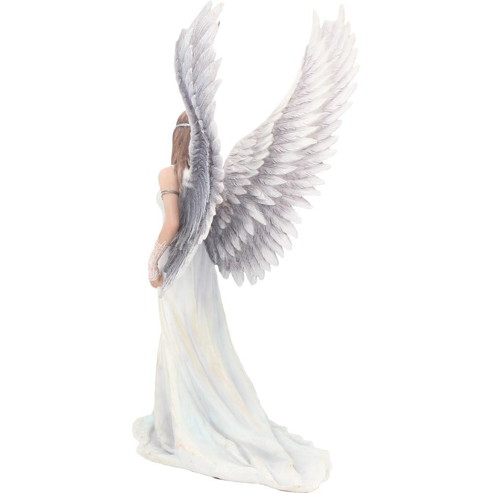 Nemesis Now Spirit Guide Anne Stokes figurka anioła, biała, 24 cm, żywica