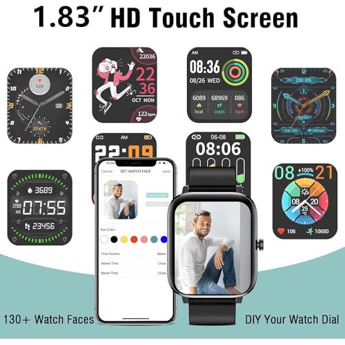 Smart-Watch-Full-Touch-Smart-Watches-for-Android-iOS-Phones-Compatible-AnswerMake-Call-Smart-Fitness-Tracker-Watch-for-Women-Man-Waterproof-Smartwatch-with-SleepHeart-RatesportsStep-Black