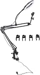 Lumière de sonnerie pour bureau, LED Luminaire de bague avec support de téléphone externe de fixation pour extensions de cils, manucure, maquillage, beauté, etc.