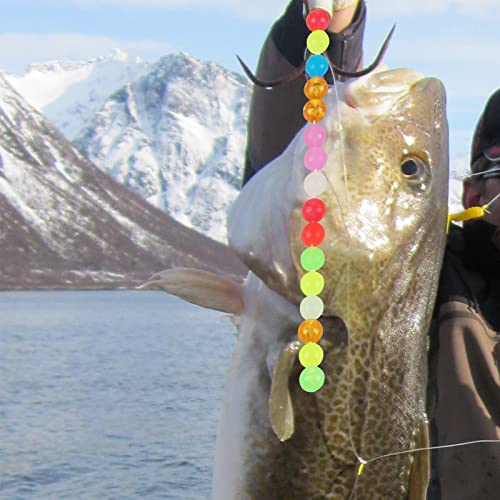 image for XuuHaa 1000PCS Fishing Beads Assorted Set, Premium 5mm Round Float Glo