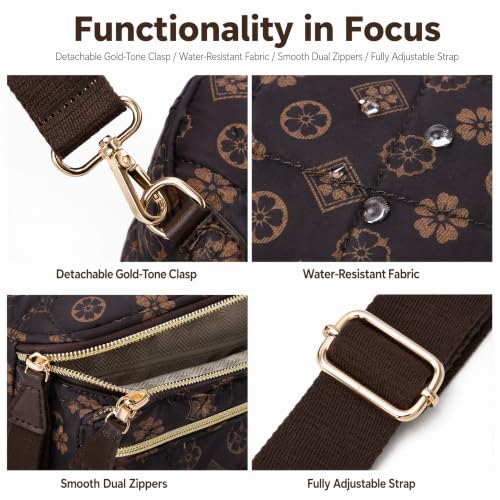 Image of Crossbody Purse for Women Small Crossbody Bags Trendy Vegan Leather with Adjustable Shoulder Straps Gift for Mother Wife Mom