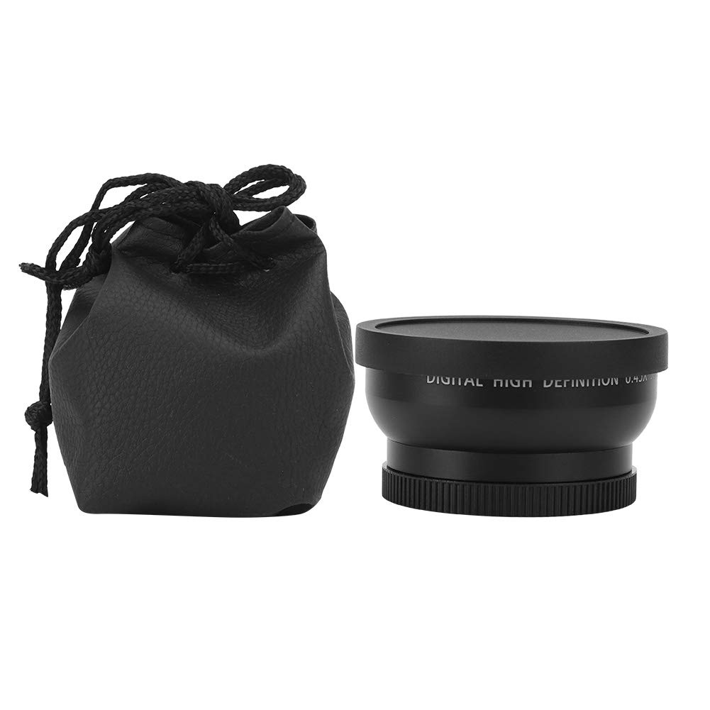 Adaptateur Grand Angle 49Mm, Objectif Grand Angle 49Mm JSR 1155d 49Mm 0,45x, Objectif Grand Anglero adapté à Tous Les Objectifs de Caméra de 49Mm de Diamètre
