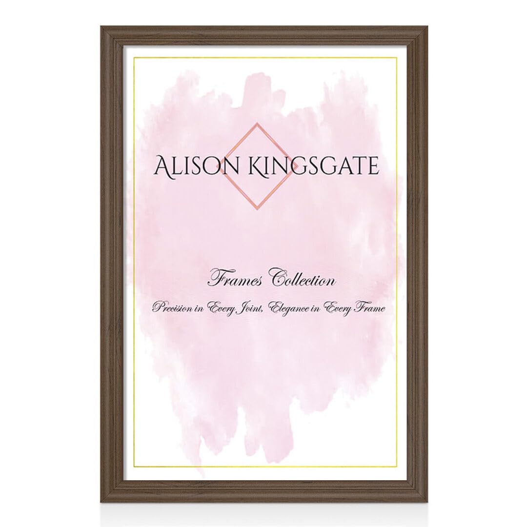 Alison Kingsgate Classic Walnut Picture Frame for Photos - 60X50CM