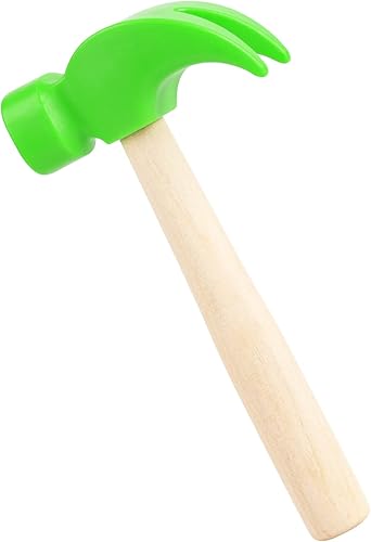 Miniatura 29 de Fowecelt Juguetes de martillo de madera, martillos de simulación, herramientas de mantenimiento, juguetes educativos para niños, suministros de Rosa