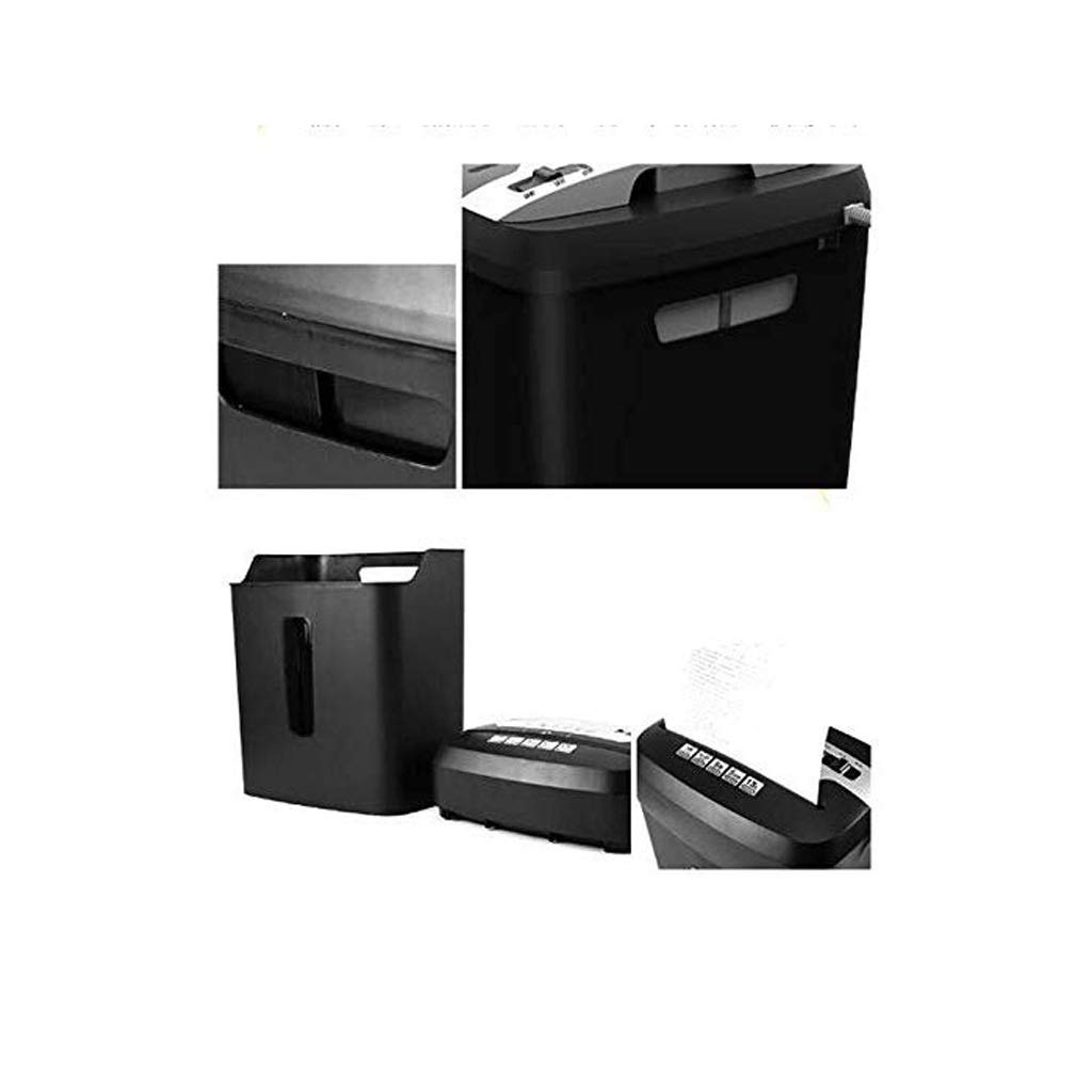 trituradora eléctrica, 5 de Hojas Sueltas de Papel Trituradora, Trituradora, for la pequeña Oficina Uso en el hogar, 13Gallons Cesta, Negro