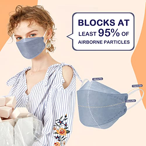 Image of KN95 Face Masks 50 Pack 4 Layers Tie Dye Breathable Safety Respirator Multicolor Cup Dust Disposable KN95 Mask Adult