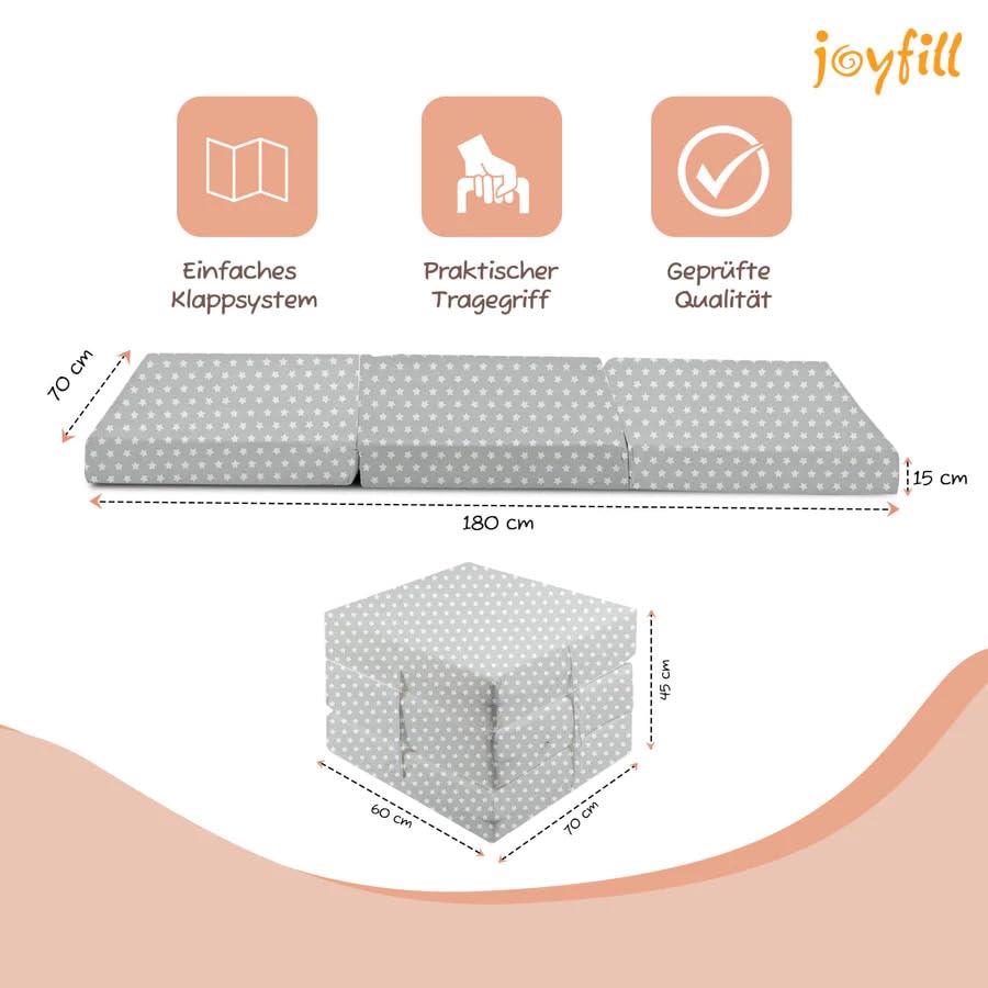 joyfill Klappmatratze - die Beste Faltmatratze aus Qualitätsschaumstoff (585 Patch) – Bild 4