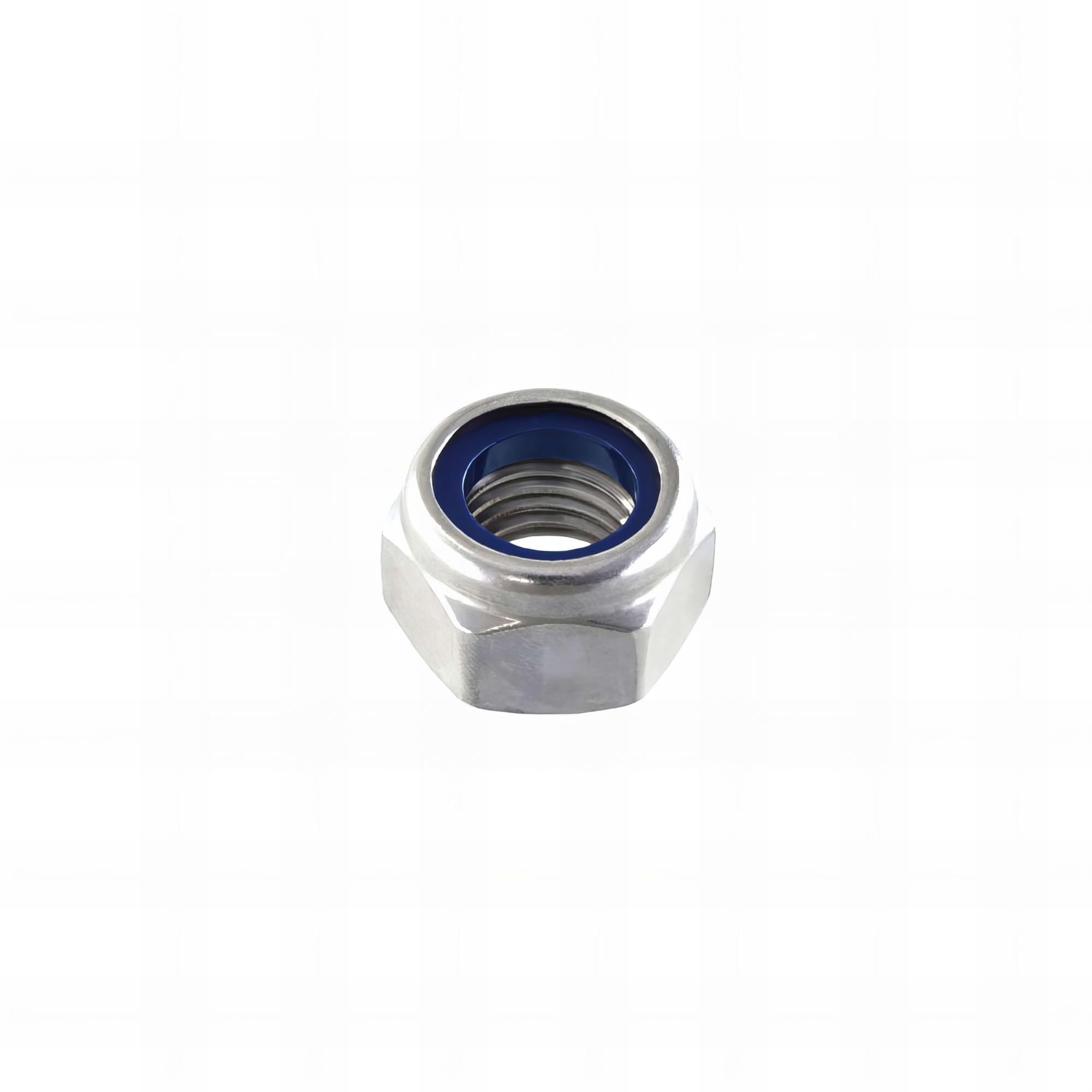 50 écrous nylstops type DIN985 pas fin - 12X150