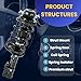 Front Quick Strut - Complete Struts & Coil Spring Assembly for Jaguar XF 2010 2009 4.2L V8, for Jaguar XF 2010 2011 2012 2013 2015 2014 5.0L V8 Suspension kit Complete full set