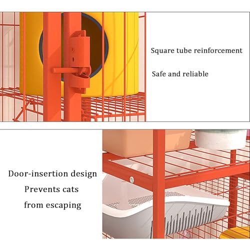 Enclos pour chat orange : la solution pour gérer l'espace et le rangement - 4