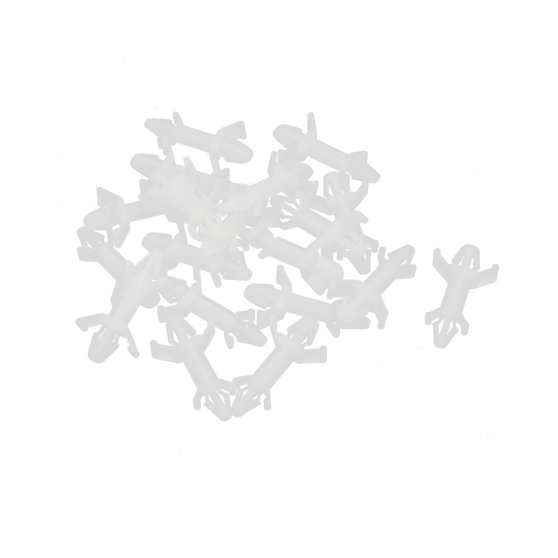 Aexit 20 Pcs Spacers & Standoffs HDB-0813 PCB Reverse Spacer Locking Nylon Standoff Standoffs Height 0.5