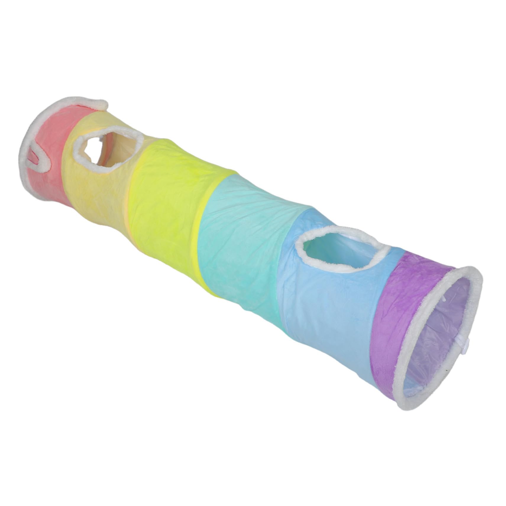 Túnel para gatos juguete plegable espiral mascotas pequeñas