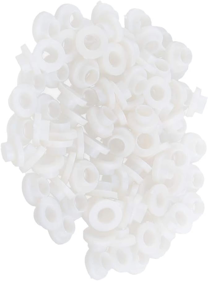 Aexit 100 Pcs Grommets Insulation Bushing Washer for Extended Neck Washer Grommets