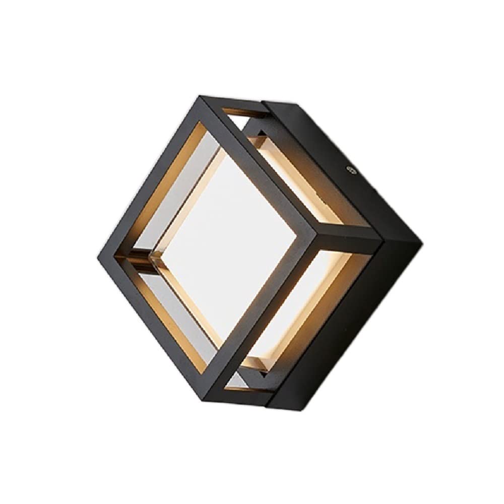 Applique murale LED contre l'obscurité extérieure luminaire étanche noir pour terrasse