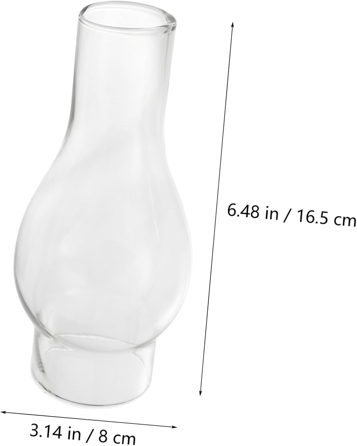 Glass Kerosene Lamp Shade with 1cm Wide Wick 1m Length, Original L555 Glass Chimney Oil Lampshade Replacement Set for Vintage Oil Lanterns, 2pcs Kit for Indoor Lighting