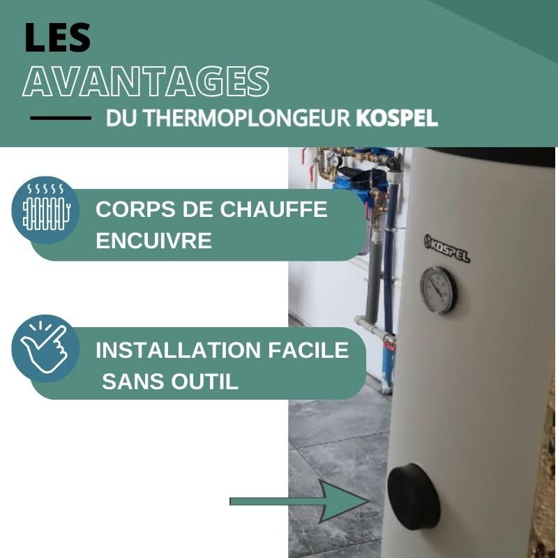Opór elektryczny z termostatem 2 kW - 230V