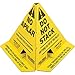Trilingual"Do Not Stack" Pallet Cones, Yellow, 50 Pack