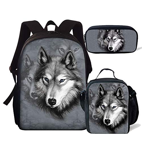 Mochila escolar UFDIS 3 en 1 con estampado de Pokemon Pikachu Anime para niños y niñas