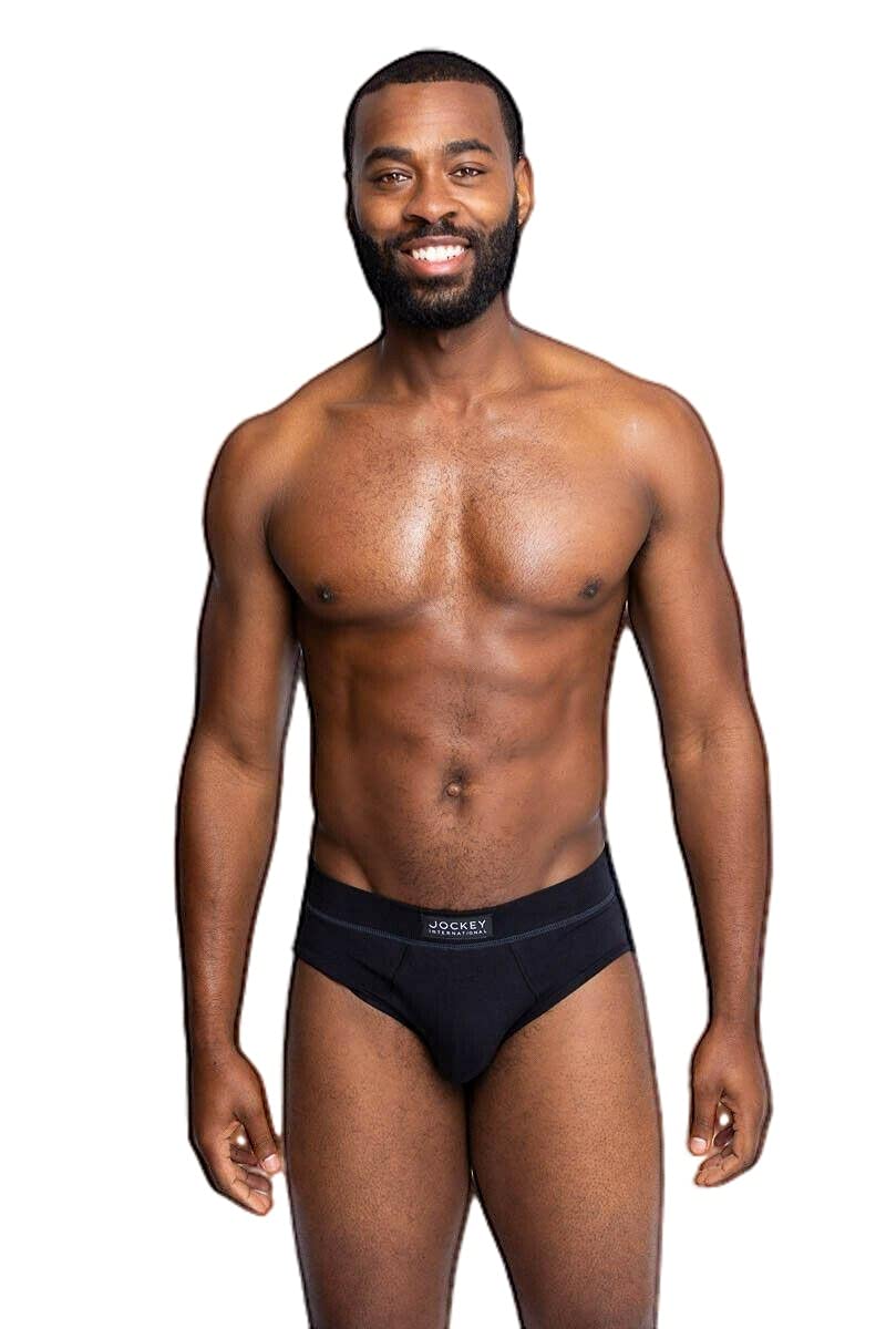 Jockey Comfort Classics Brief 3 Pack in Black L