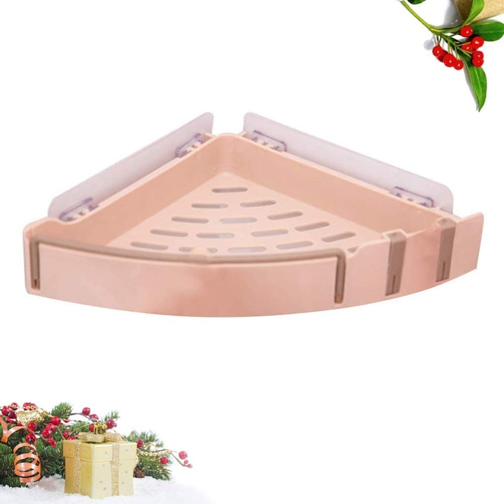 Estante de baño Almacenamiento de baño, Estante de baño Inodoro Tocador Triangular Almacenamiento de toallas Perforación sin pared baño para colgar en la pared