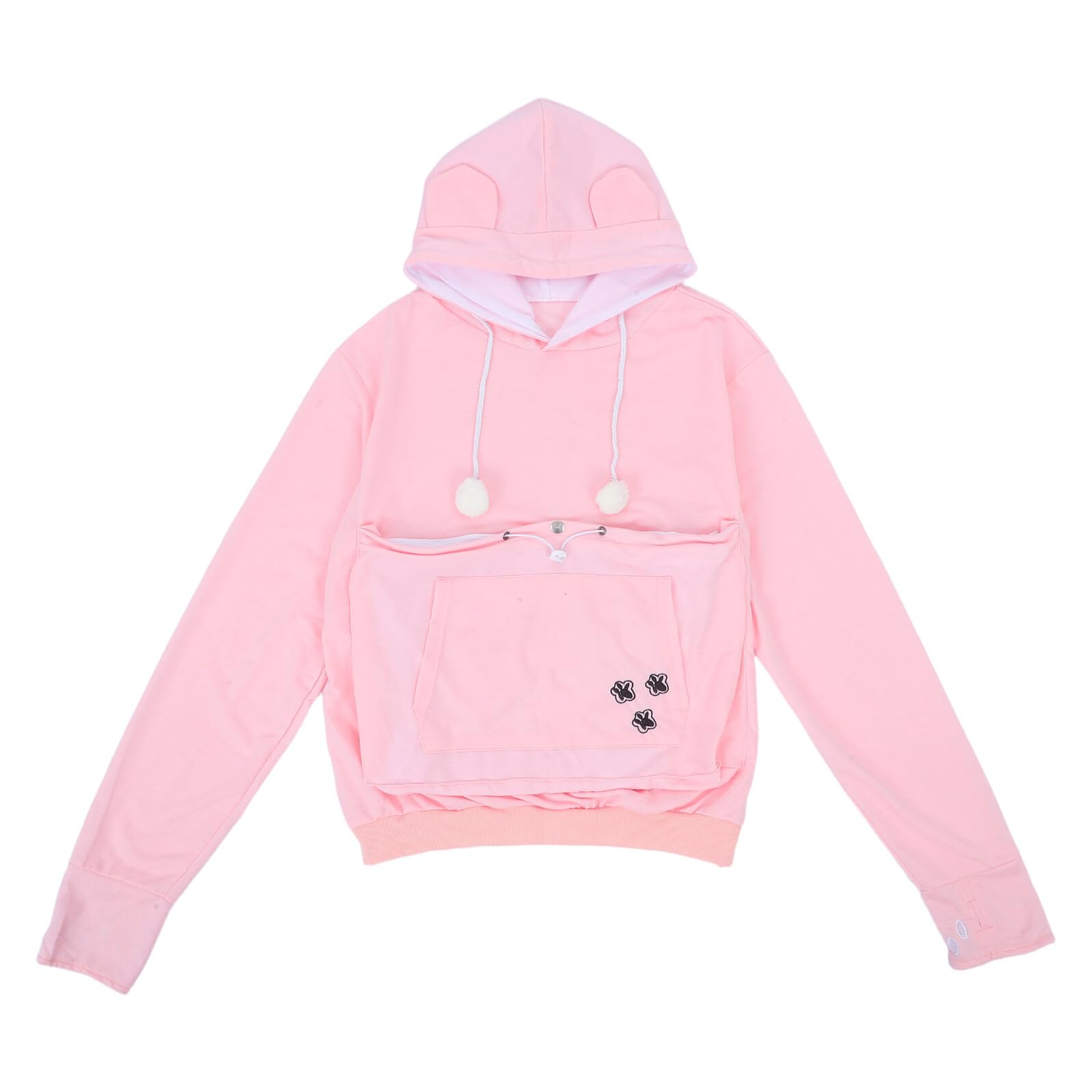 Felpa con Tasca per Animali Domestici Rosa in Poliestere | Unisex, per Cani di Piccola Taglia e Coniglio, Stile Comodo, Uso Casa e Shopping