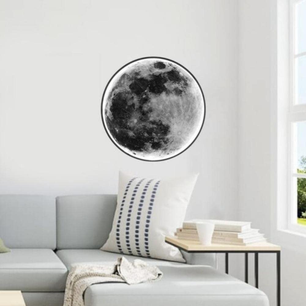 Luna - Lampada da parete a LED, luce soffusa in stile nordico, lampada da parete con telecomando, a risparmio energetico