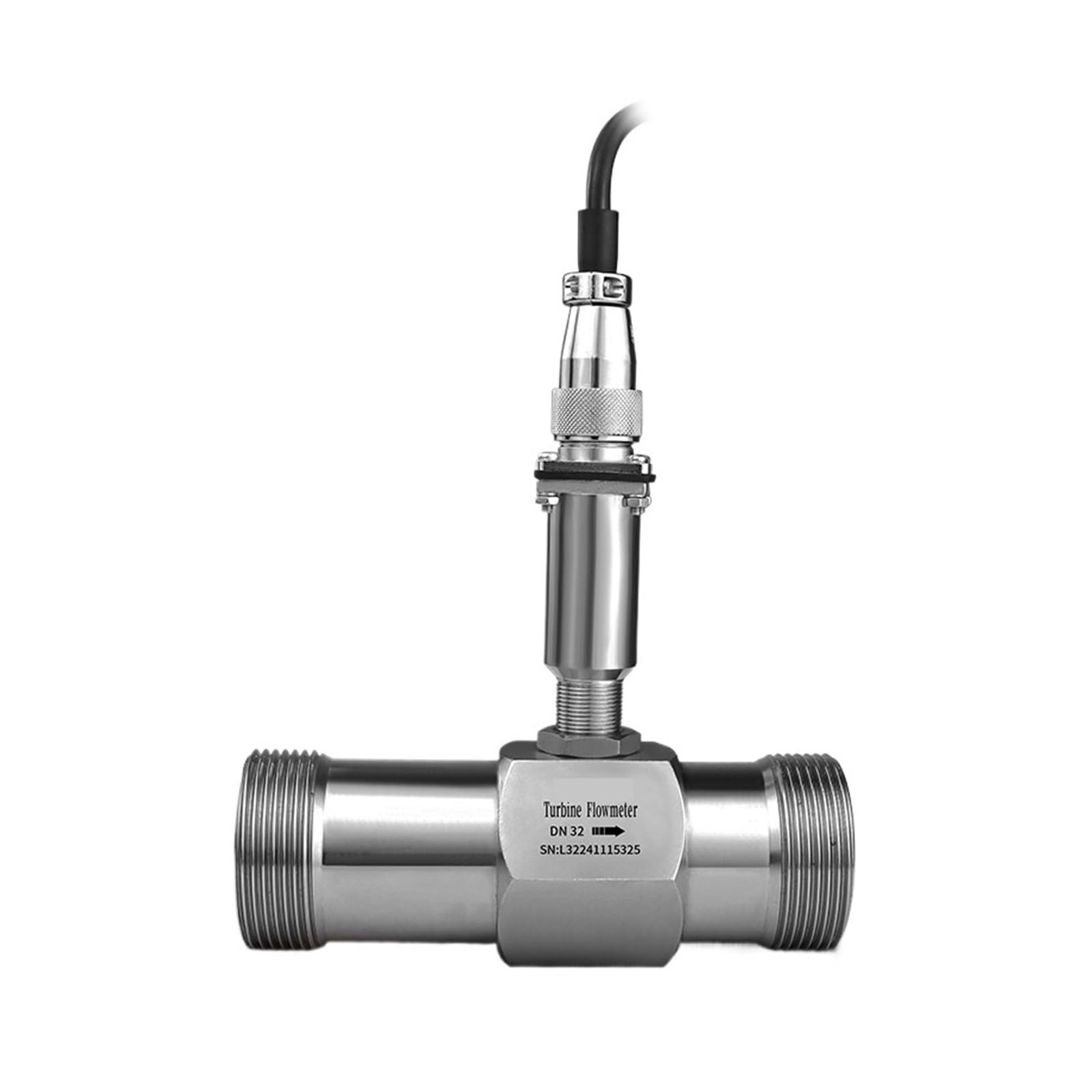 VKvmNYlxx SS304 Low Range Turbine Flowmeter with Digital Display for in 2 Inch Pipe(DN4)