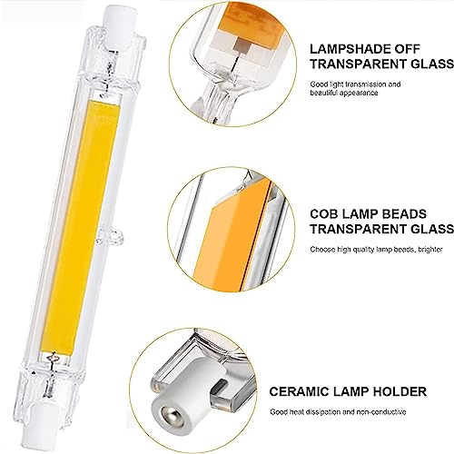 MZIEIU R7S LED 78mm Dimmerabile,Bianco Naturale