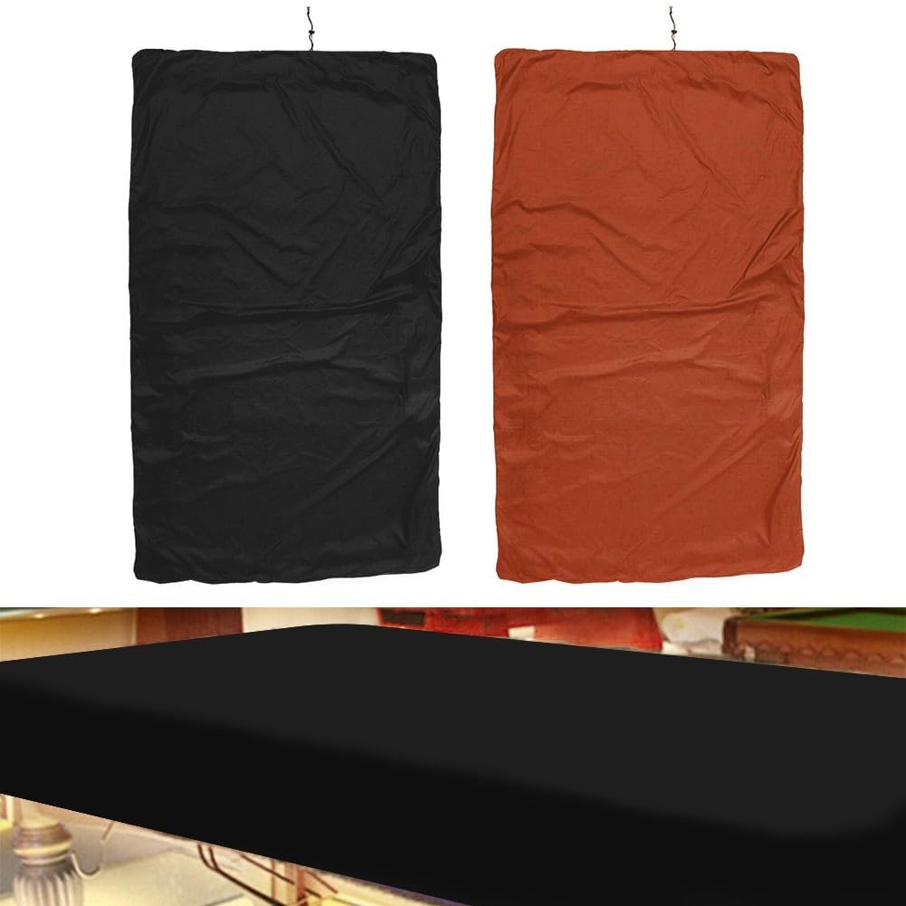 Housse de protection imperméable pour table de billard, résistante au soleil, à la pluie, à la poussière - Couleur café et noir (M café)