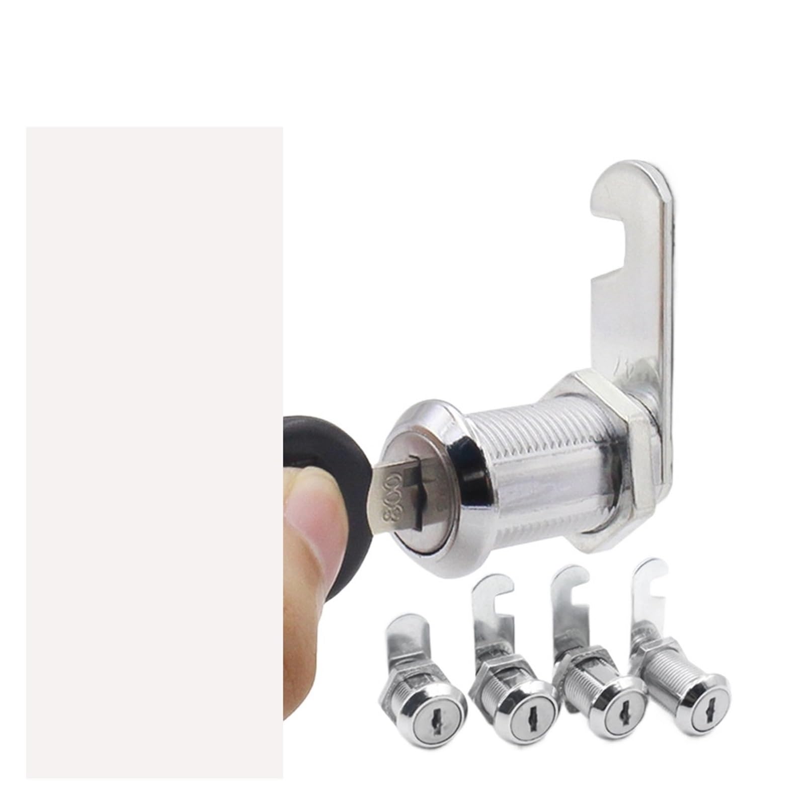 Cerradura del armario 3 uds buzón caja gancho cerradura contador deslizante 16/20/25/30mm aleación de Zinc cajón gabinete(16mm)