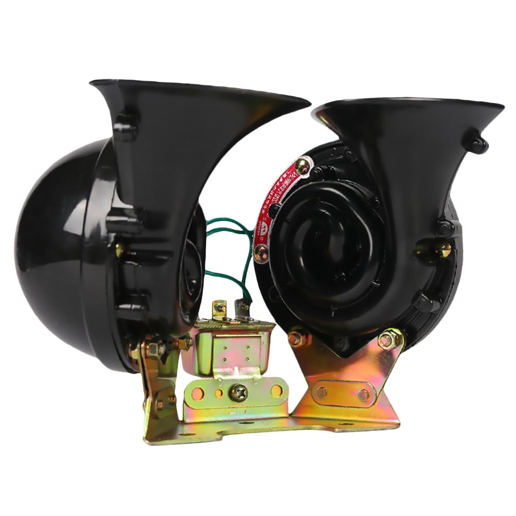 Loudspeaker Loud Air Horn Woofer Dual Tone Horn Super Loud Horn 12v Horn Car Horns Motorcycle Air Horn Bull Horns for Truck Car Horn Kit Electronic Horn Frame Shell