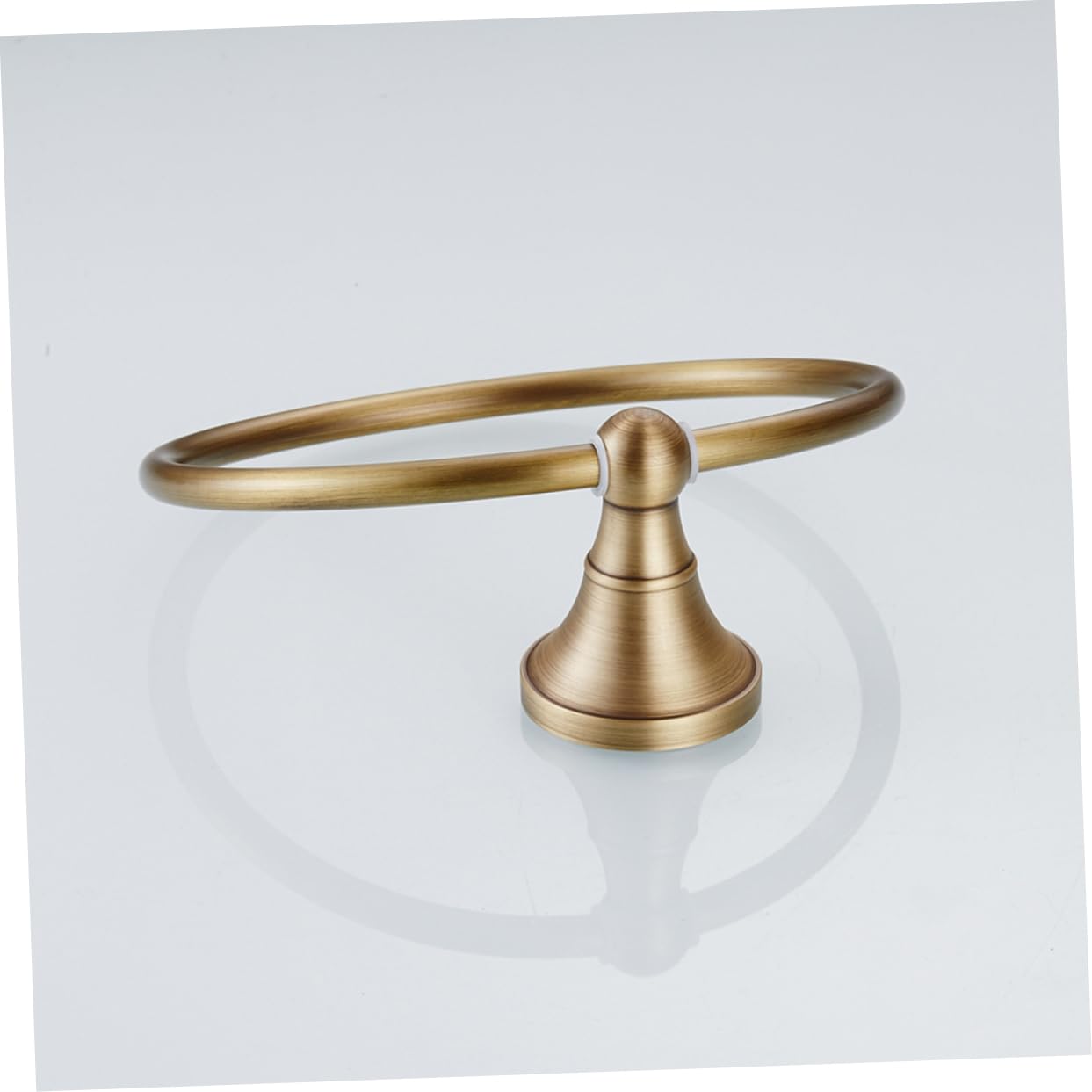 SOESFOUFU Round Antique Brass Towel Ring Elegant Hanging Towel Rack for Bathroom Durable Design for Home Hotel and Public Toilets Classic Style for Any Decor