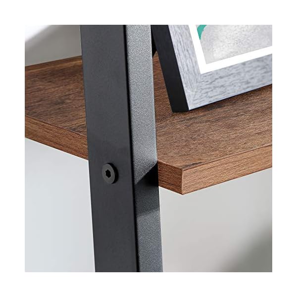 VASAGLE Standing shelf, bookshelves, 4 levels ladder shelf, sturdy metal for the frame - Image 4