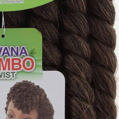 4 Packs of Janet Collection Havana Medium Mambo Twist Braid 12" (M1B/27 - Off Black/Honey Blonde)