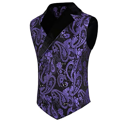 Men's Victorian Steampunk Vest Renaissance Medieval Gothic Waistcoat2
