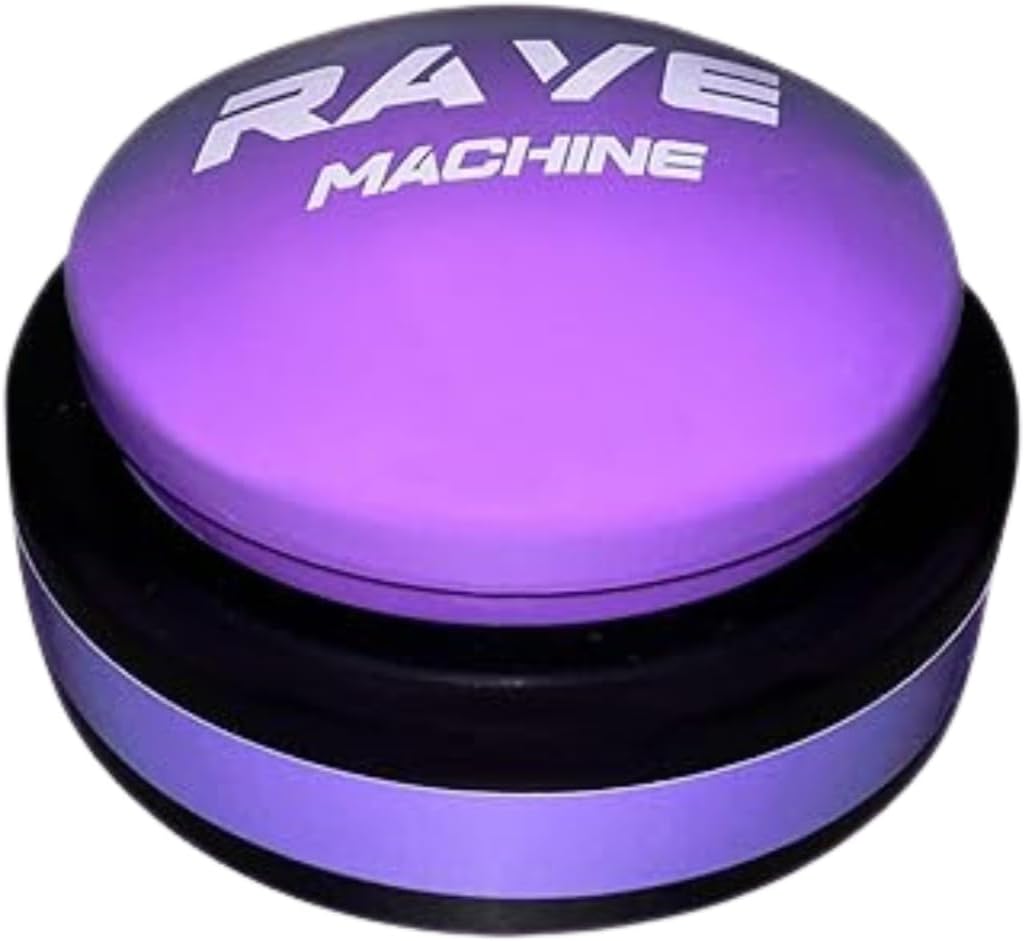 RaveMachine - The Light Up Button | Rave Dance EDM Button with Music | Gag Gifts | Office Toys (Batteries Included)