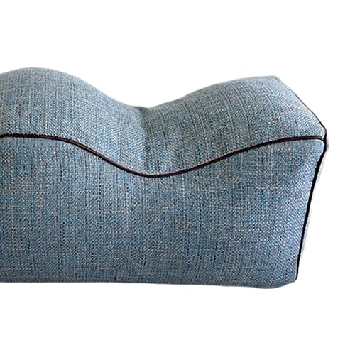 Coussin d'espacement surélevé jambes bleu alignement dos genoux lit