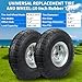 (2 Pack) RRQ 10 Inch Pneumatic Wheel 4.10/3.50-4 Tire, 10