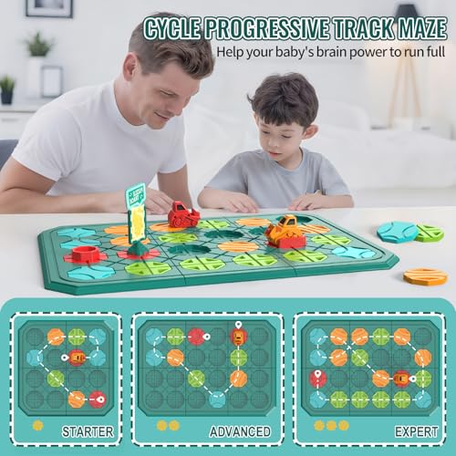 Kids STEM Board Games Educational Learning Toys,Logic Road Builder Games,Brain Teasers Puzzles Toys,Montessori Preschool Birthdays Gifts for Kids Ages 4 5 6 7 Year Old Boys Girls - Image 6