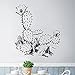QIANGTOU Desierto Cactus Vinilo Pegatinas de Pared calcomanía decoración del hogar Sala de Estar Mural artístico 73x73cm