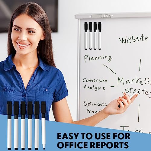 Image of Kosiz 200 Pcs Magnetic Dry Erase Markers, Black