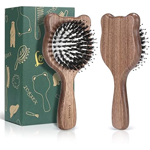 LORSEX Kleine Haarbürste, Mini Bär Haarbürste Cover