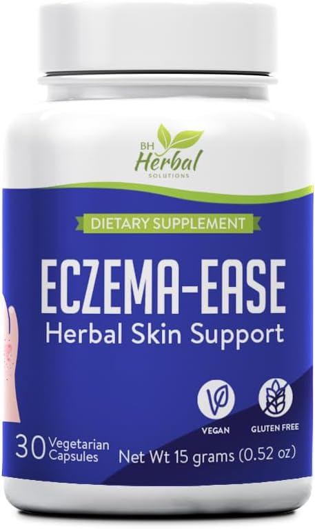 EczemaEase - Eczema Relief Herbal Supplement - Natural Support for Itchy, Dry Skin & Inflammation - 100% Natural and Herbal