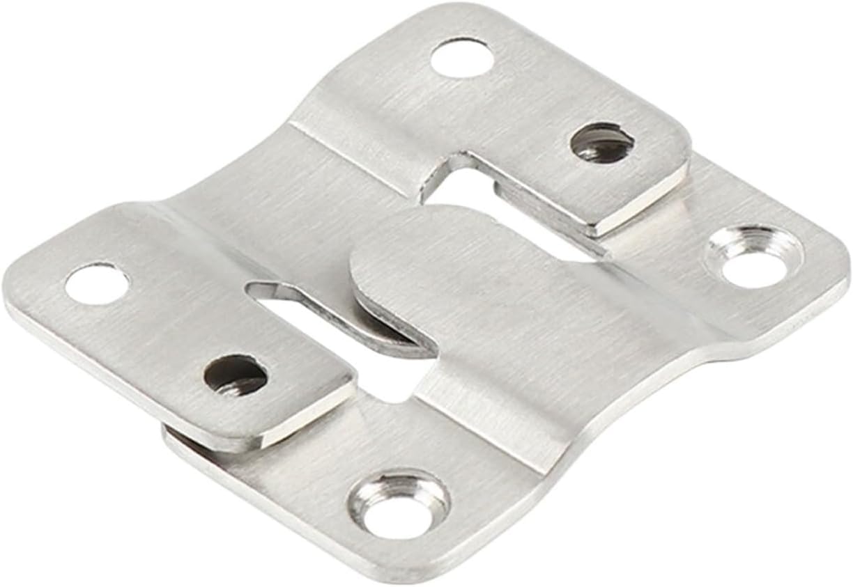 Kyuepong Silver Interlock Hanging Buckle, 1 Set Interlock Hanging Buckle Flush Mount Bracket Furniture Connector(Small)