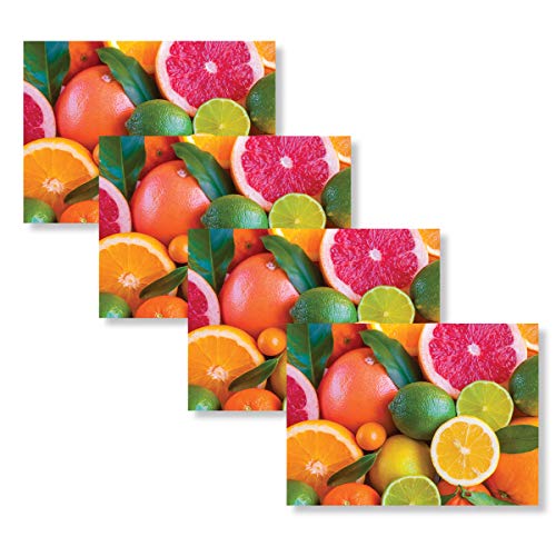 Blissful Living Set of 4 Placemats, Stain Resistant - Decorate Your Kitchen Table